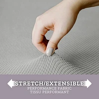 Housse extensible Pixel Soft pour fauteuil inclinable, avec 20 % de tissu recyclé durable et facile a appliquer