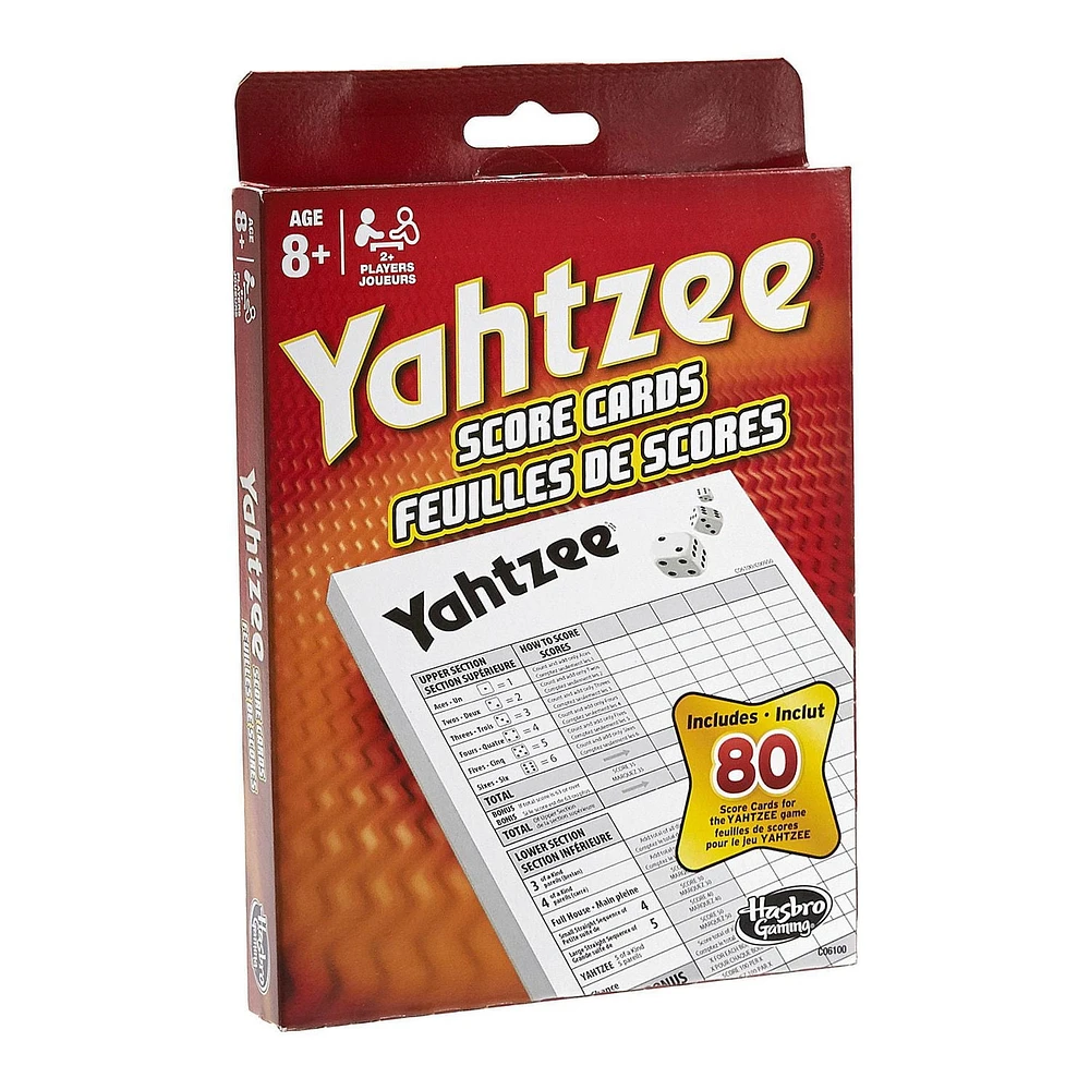Yahtzee - Cartes de scores À partir de 8 ans