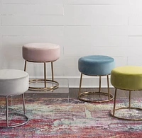 Tabouret d'appoint de coiffeuse Brockton, gris