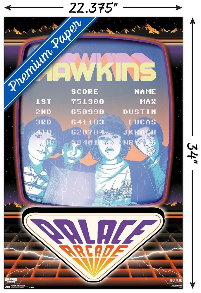 Netflix Stranger Things: Season 2 - Palace Arcade Wall Poster