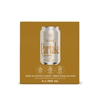 Partake - Blonde, 4 x 355 mL canettes Bière artisanale sans alcool