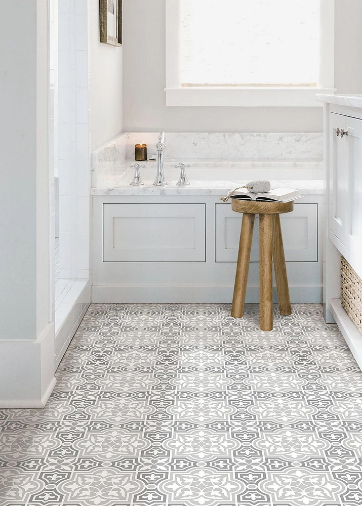 FloorPops Cheverny Peel and Stick Floor Tiles Set of 20