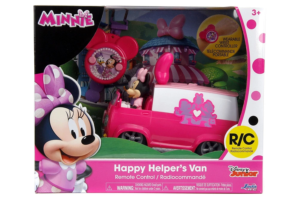 Jada Toys Disney Junior Minnie Mouse Happy Helper Van RC, Pink/White