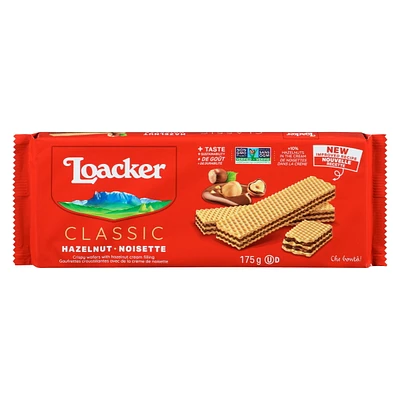 Loacker Wafer Hazelnut Baked Cookies 175GR, 175 g