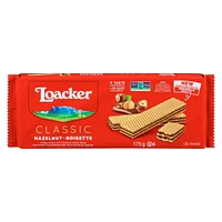 Loacker Wafer Hazelnut Baked Cookies 175GR, 175 g