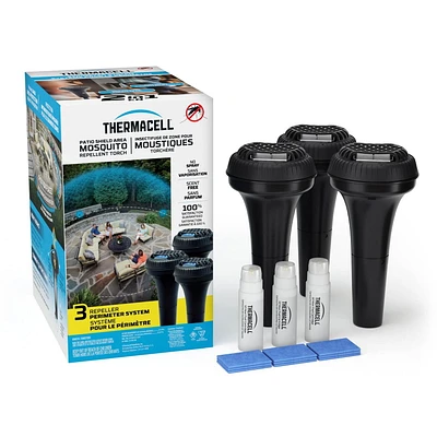 Thermacell Mosquito Repellent, Perimeter System-3 pack