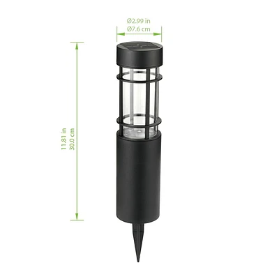 Mainstays Borne d'Éclairage Solaire 10 Lumens, Paquet de 2 2PK 10L Borne solaire