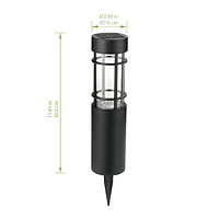 Mainstays Borne d'Éclairage Solaire 10 Lumens, Paquet de 2 2PK 10L Borne solaire