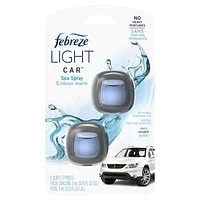 Febreze LIGHT Odor-Fighting Car Freshener Vent Clip Sea Spray
