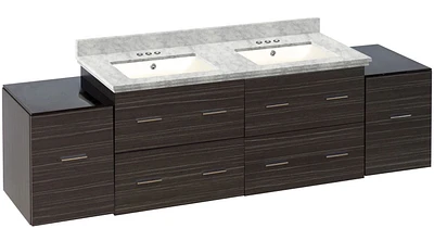 Imaginations Américaines 76 po W Vanity Set Gris