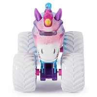 Monster Jam, Monster trucks officiels en métal moulé Sparkle Smash Vs. Sparkle Smash, échelle 1:64, jouets pour garçons à partir de 3 ans