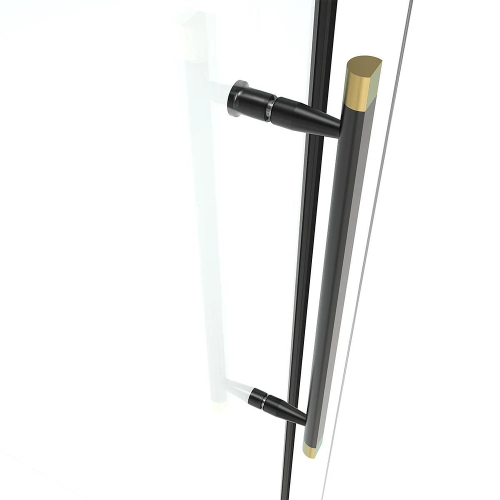A&E Bath and  Shower KATHEY-60-BLK