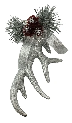 Holiday Times Silver Glitter Antler