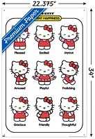 Hello Kitty - Current Happiness Wall Poster, 22.375" x 34"