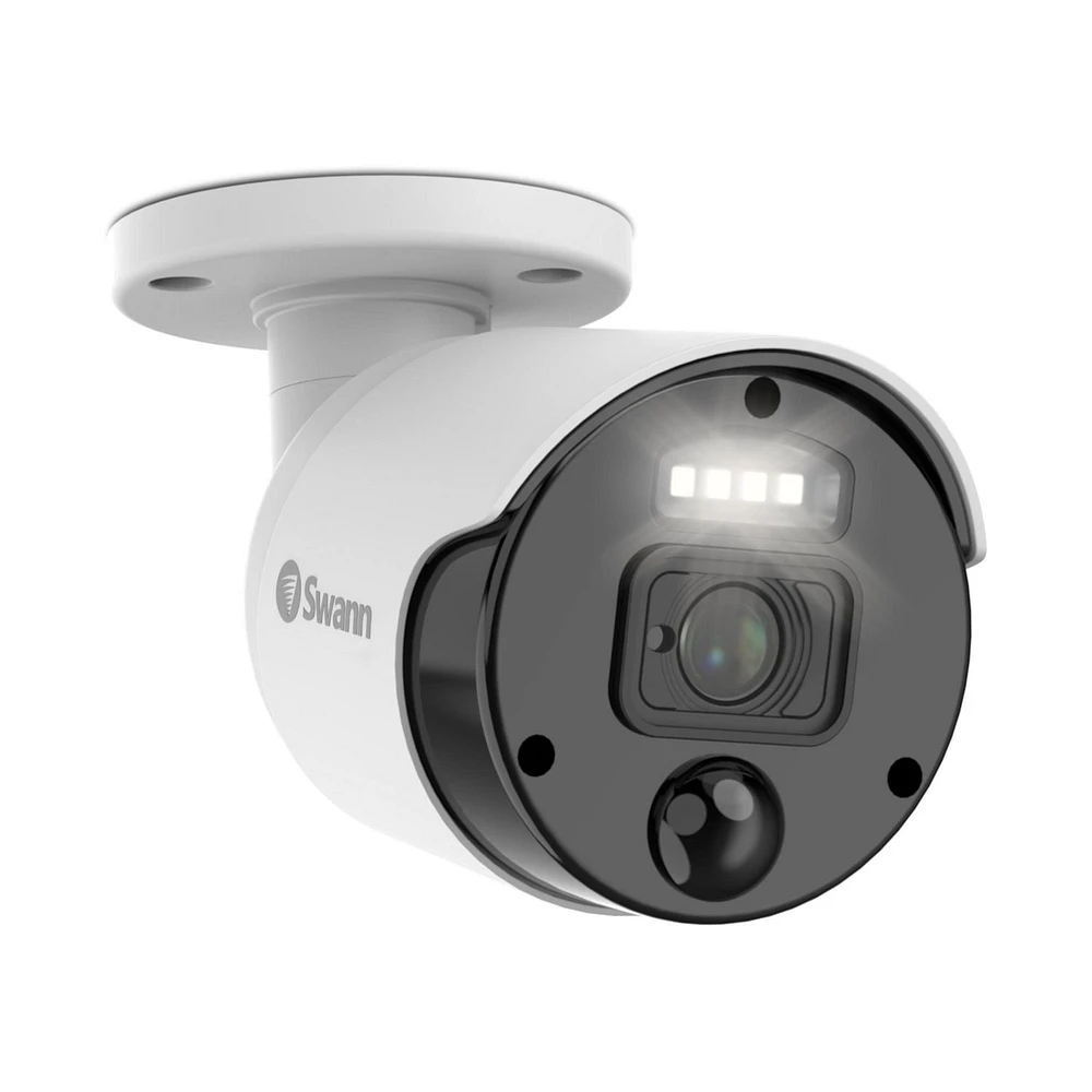 Swann Master 4K Ultra HD Thermal-Sensing Outdoor Warning Light IP Add-On Bullet Security Camera