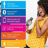Haut-parleur Bluetooth portable avec microphone Microphone de machine de fête