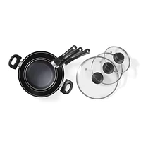 Starbasix Batterie de cuisine antiadhésive 7-pièces