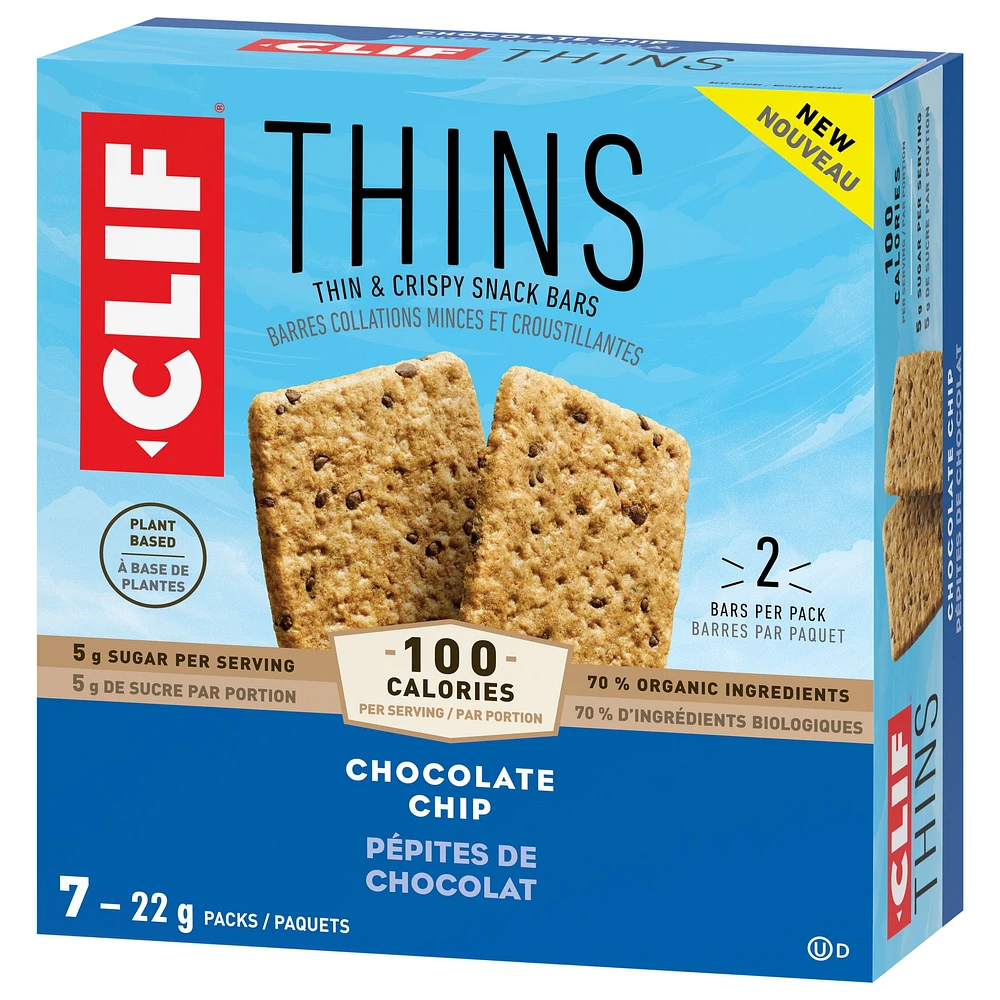 CLIF Thins Chocolate Chip 7CT, CLIF Thins Chocolate Chip 7CT