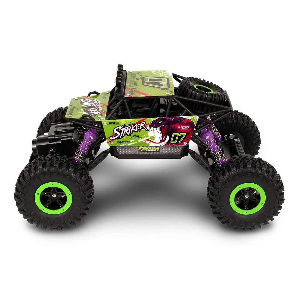 NKOK 2.4GHz Rock Crawler Striker 1/16 Scale RC Toy - Green