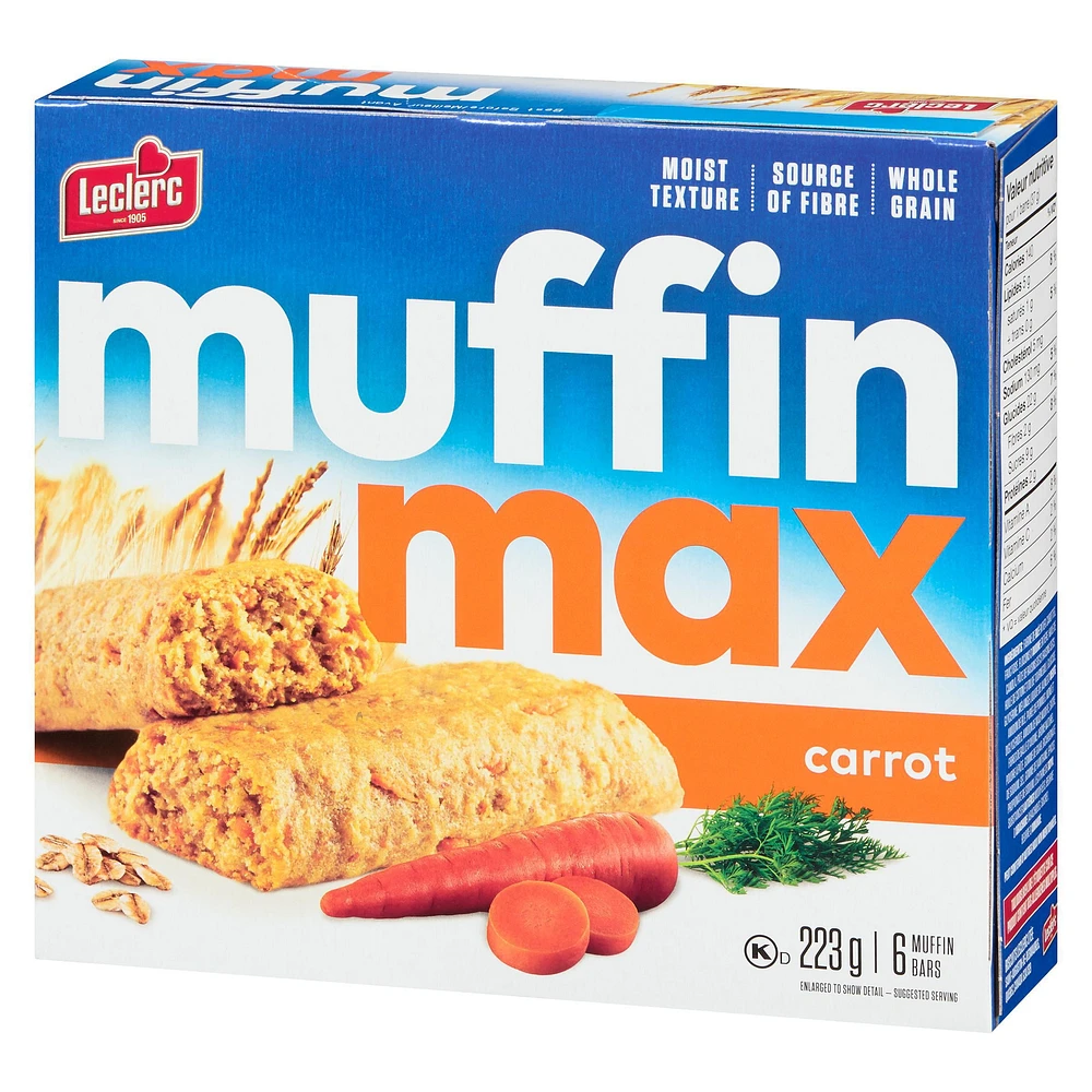 Muffin Max Carrot Muffin Bars, 223 g / 6 muffin bars