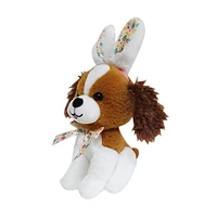 WAY TO CELEBRATE Pâques en peluche 7 pouces petit chiot avec oreilles de lapin marron
