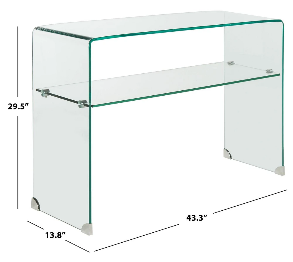 Safavieh Hollis Table Console en Verre