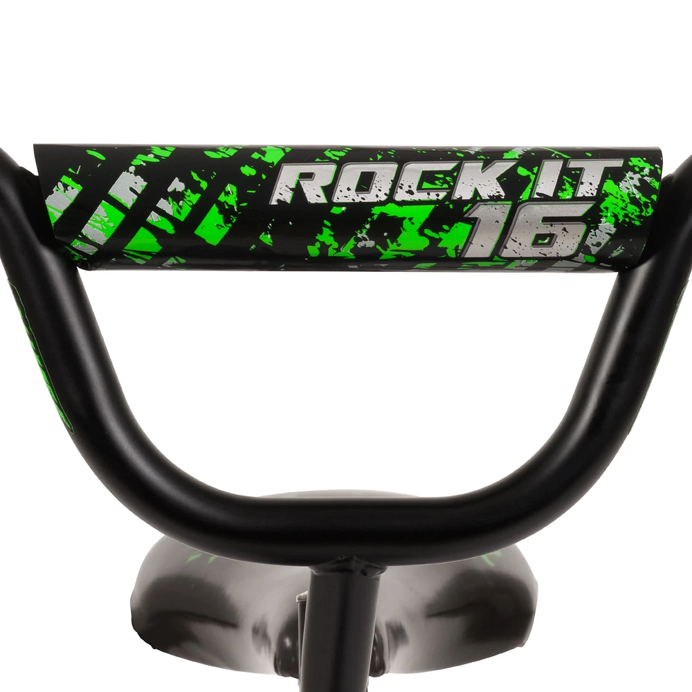 Le Rock It de Huffy ,16 pouces, vélo pour garçons avec roues d’entraînement, noir 4-6 ans