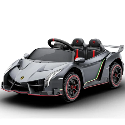 KidsVip Limited Edition Lamborghini Veneno 12V 4X4 Toddlers 1-Seater Remote Control Ride On Car