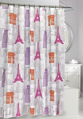 Rideau de douche architecture en dentelle