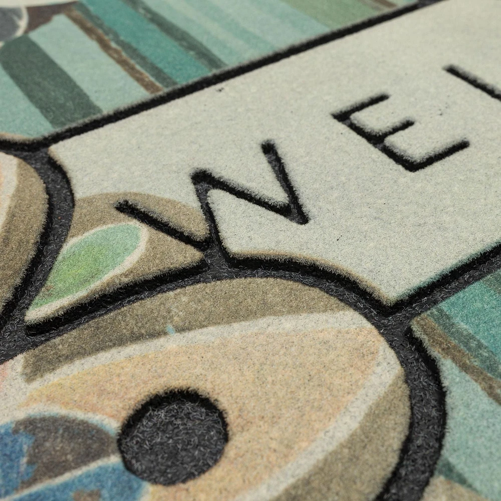 Mainstays Beinvenue Medaillon 18" x 30" Tapis Paillasson, 33,8 cm x 61 cm