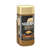 GOLD Espresso Premium Instant Coffee, Makes Espresso & Americanos With Velvety Layer of Coffee Crema, Just Add Hot Water, Made with Arabica Beans, 100% Responsibly Sourced Coffee, 100 g