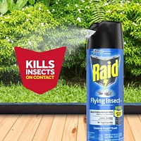 Insecticide Raid contre les moustiques et les mouches, tue les insectes en question au contact, pour utilisation à l’intérieur et à l’extérieur 350g