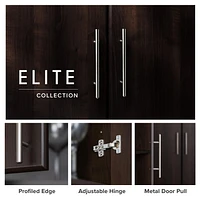 Prepac Elite 32" Espresso Storage Cabinet