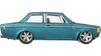 Hot Wheels Car Culture Circuit Legends Véhicule 74 Volvo 142 GL, 3 ans et plus