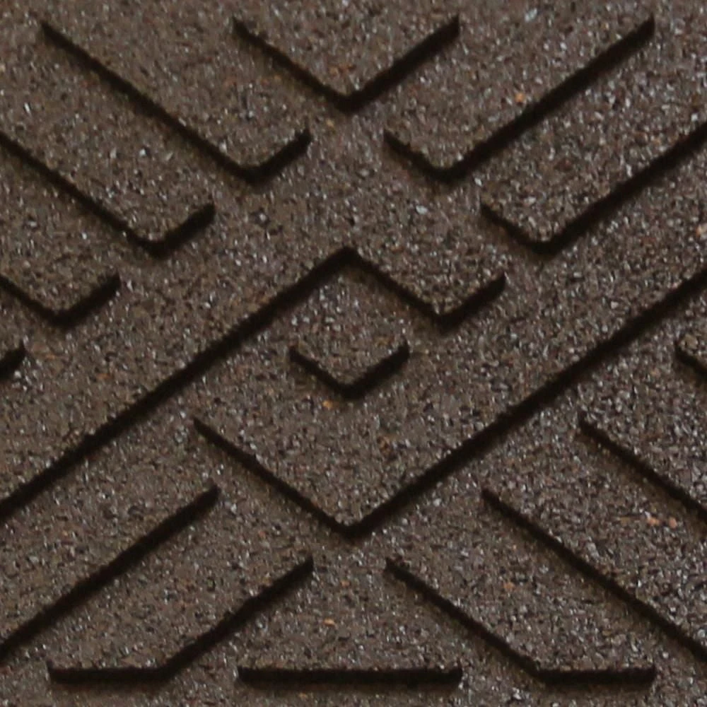 Garden Central Tapis d'escalier à tissage diamant, 10 po x 36 po, brun terre, paquet de 4