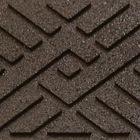 Garden Central Tapis d'escalier à tissage diamant, 10 po x 36 po, brun terre, paquet de 4