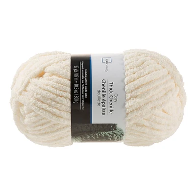 Mainstays  thick chenille yarn  off white, Thick chenille yarn