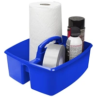 Storex Panier de rangement avec poignée / Grande taille/ Bleu(6 unités/paquet)