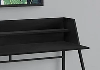 Monarch Specialties Computer Desk, Home Office, Laptop, Storage Shelves, 48"l, Work, Metal, Laminate, Black, Contemporary, Modern