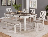 Topline Home Furnishings Antique White Dining Chairs