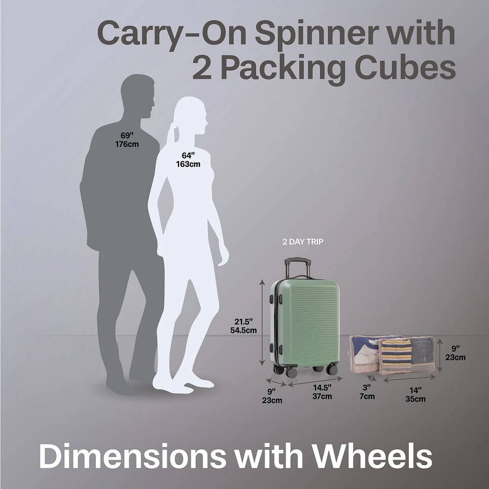 3-Piece Hardside Luggage Set