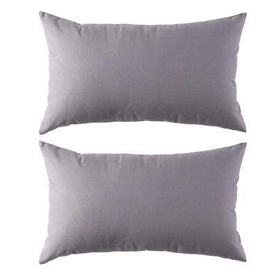 Coussin lombaire d'extérieur 12x20po - aqua (paquet de 2)