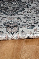 Tapis Emerald Barton noir & crème de 5 pi x 7 pi