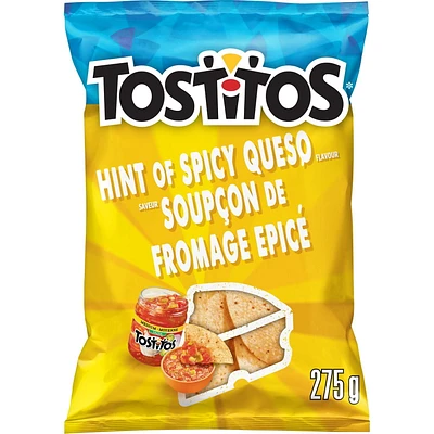 Tostitos Hint of Spicy Queso flavour tortilla chips