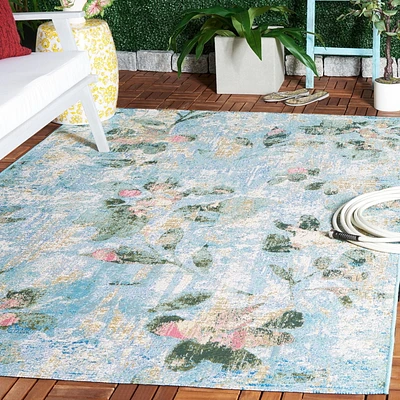 SAFAVIEH Barbados Cedric Tapis Floral Intérieur/Extérieur