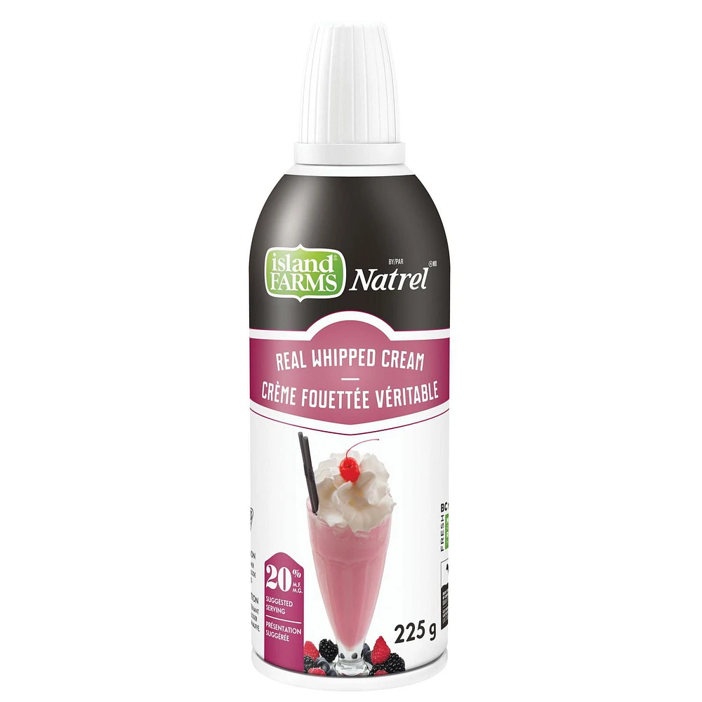 Island Farms by Natrel 20% Aerosol Whipped Cream, 225 g