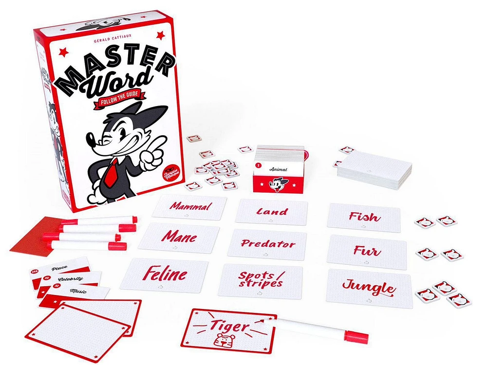 Master word Follow the guide - English Board Game