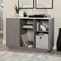 Sauder La Collection East Rock Meuble de rangement décoratif, Finition Ashen Oak, 431762