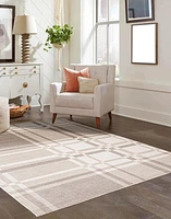 Tapis Lavable ECARPET à Carreaux pour Chambre, Salon, Chambre d'Enfant, Couloir