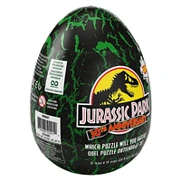 Jurassic World, Puzzle mystère de 100 pièces, Film parc de dinosaures avec emballage en forme d'œuf, pour adultes et enfants à partir de 4 ans